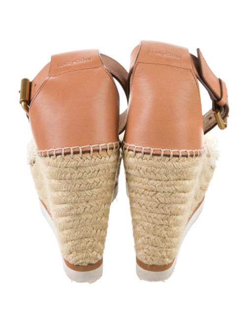 See by Chloé Leather Fringe Trim Accent Espadrilles