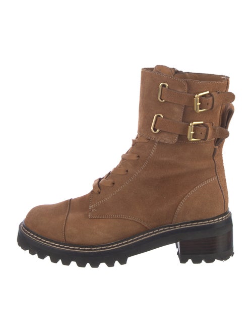 See by Chloé Suede Combat Boots