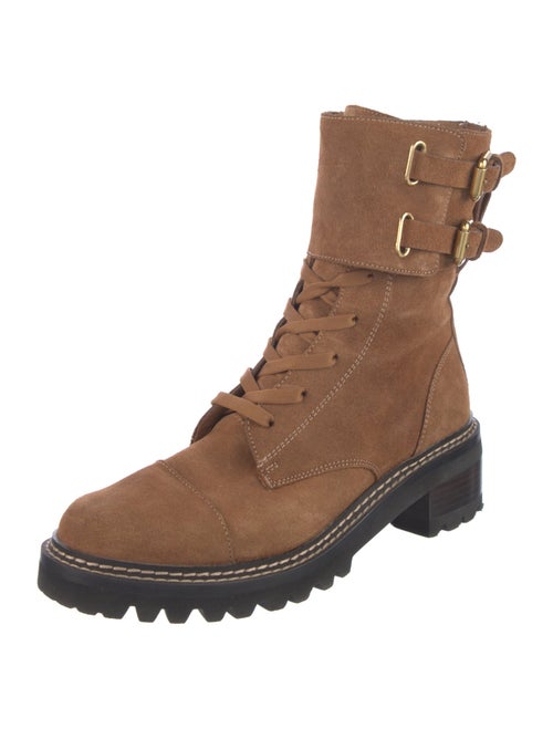 See by Chloé Suede Combat Boots
