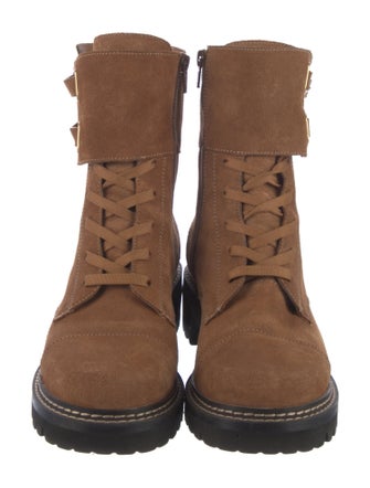 See by Chloé Suede Combat Boots