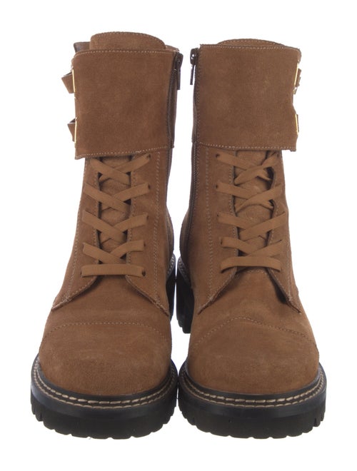 See by Chloé Suede Combat Boots