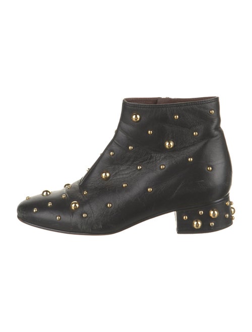 See by Chloé Leather Studded Accents Boots