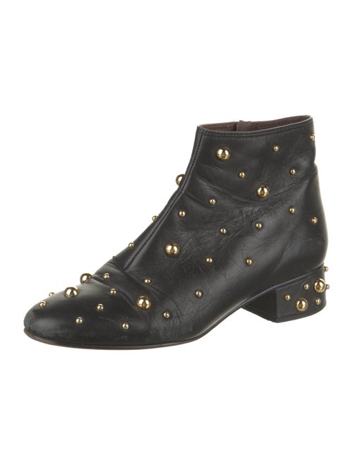 See by Chloé Leather Studded Accents Boots