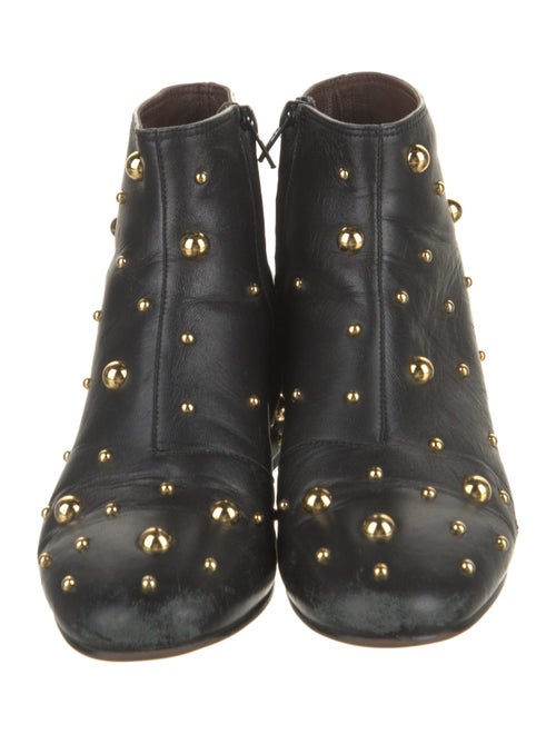See by Chloé Leather Studded Accents Boots