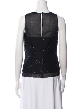 See by Chloé Printed Scoop Neck Top