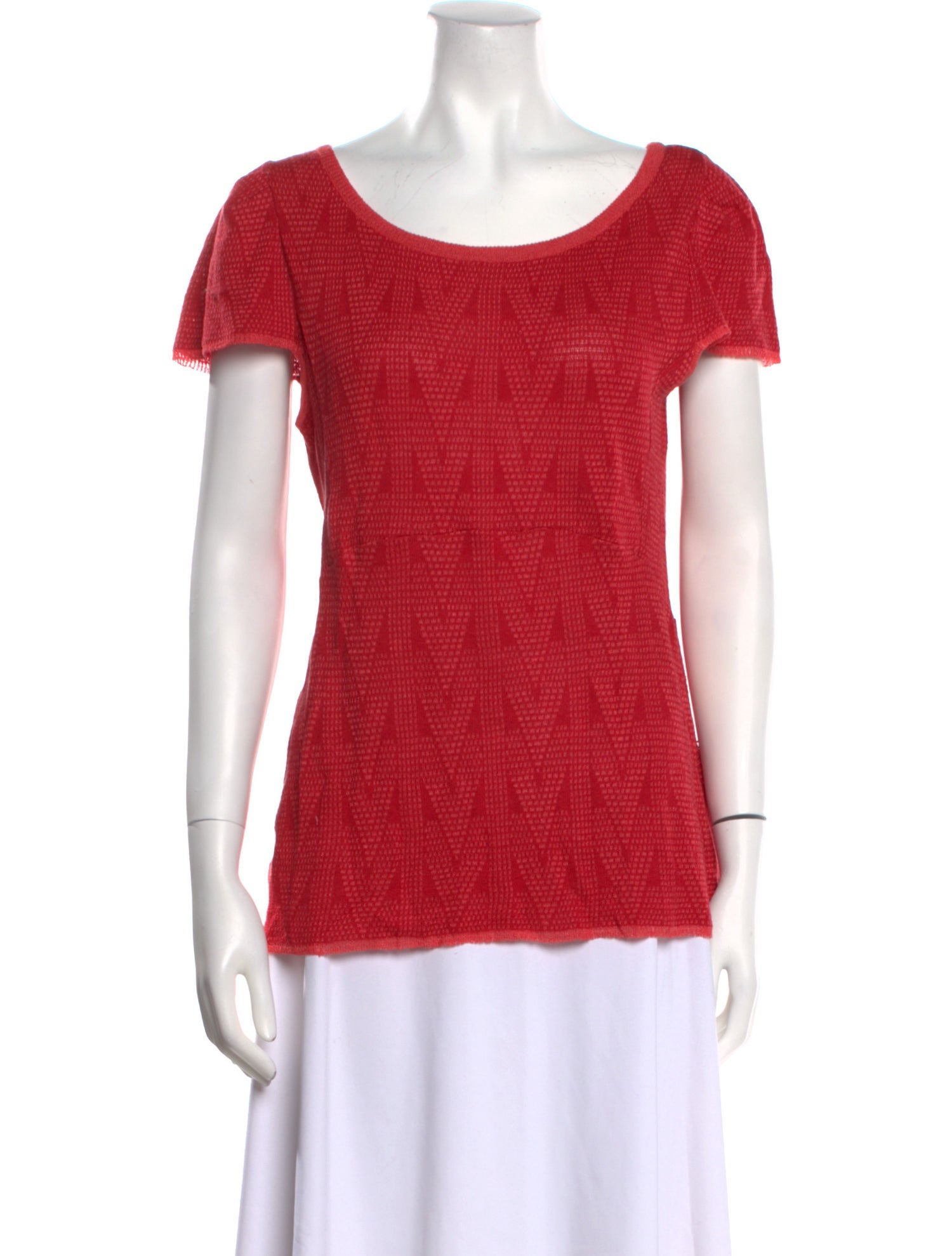 See by Chloé Linen Scoop Neck T-Shirt