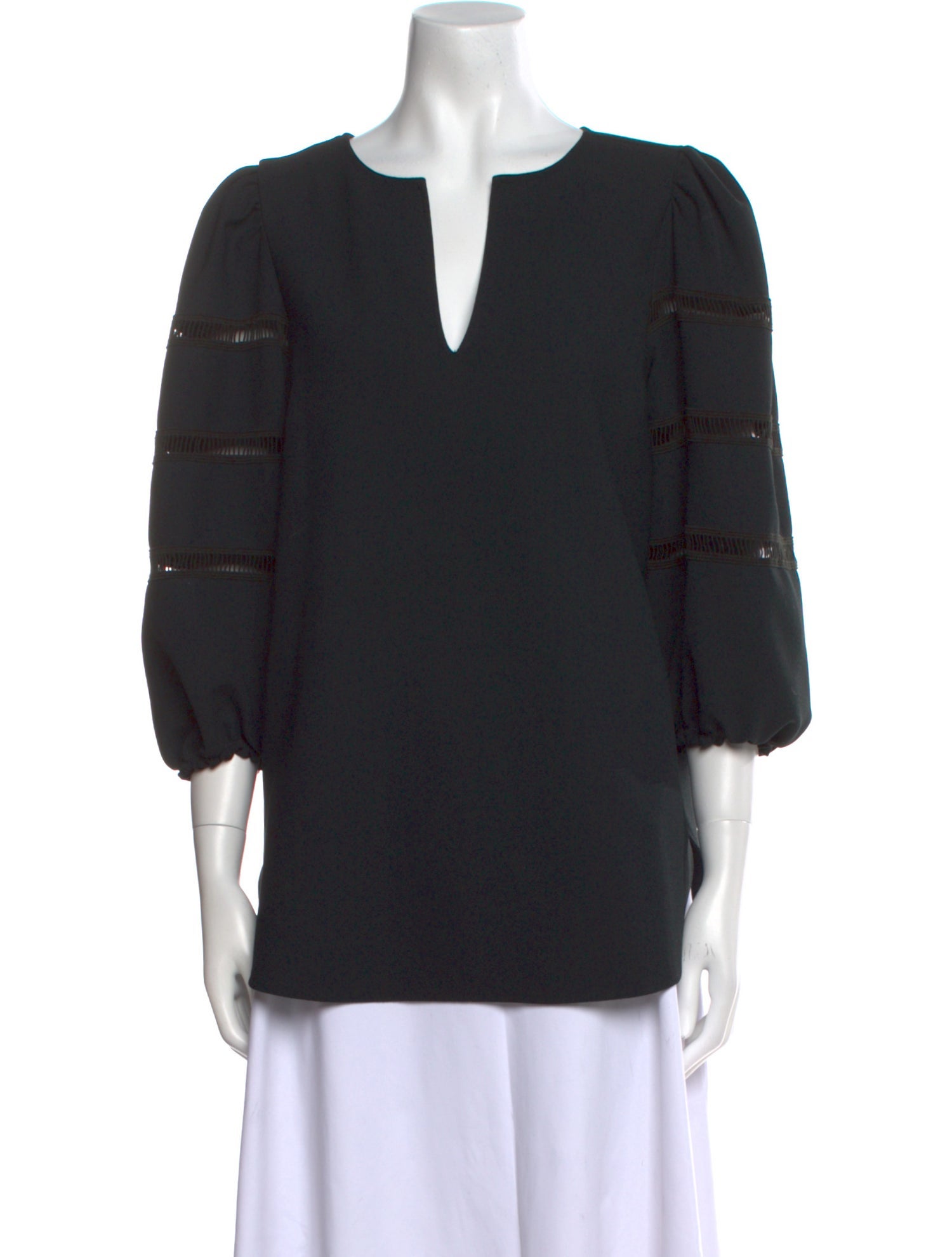 See by Chloé V-Neck Three-Quarter Sleeve Tunic