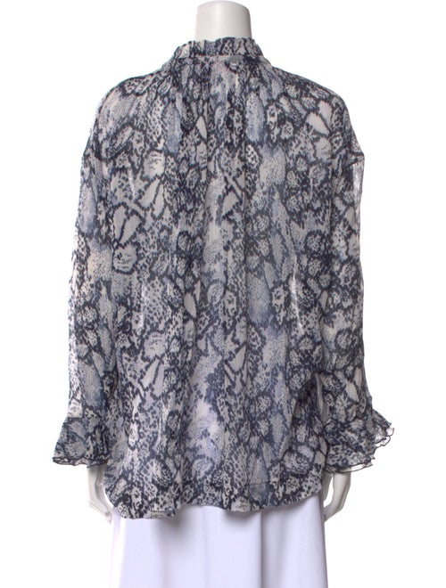 See by Chloé Printed Mock Neck Blouse