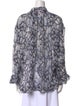 See by Chloé Printed Mock Neck Blouse