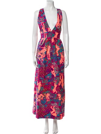 See by Chloé Printed Long Dress