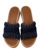 See by Chloé Denim Braided Accents Slides