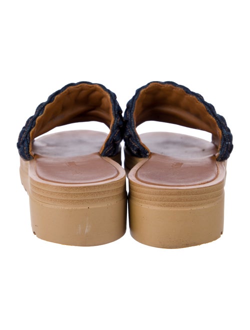 See by Chloé Denim Braided Accents Slides