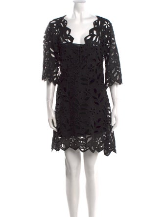 See by Chloé Lace Pattern Mini Dress