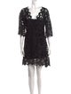 See by Chloé Lace Pattern Mini Dress