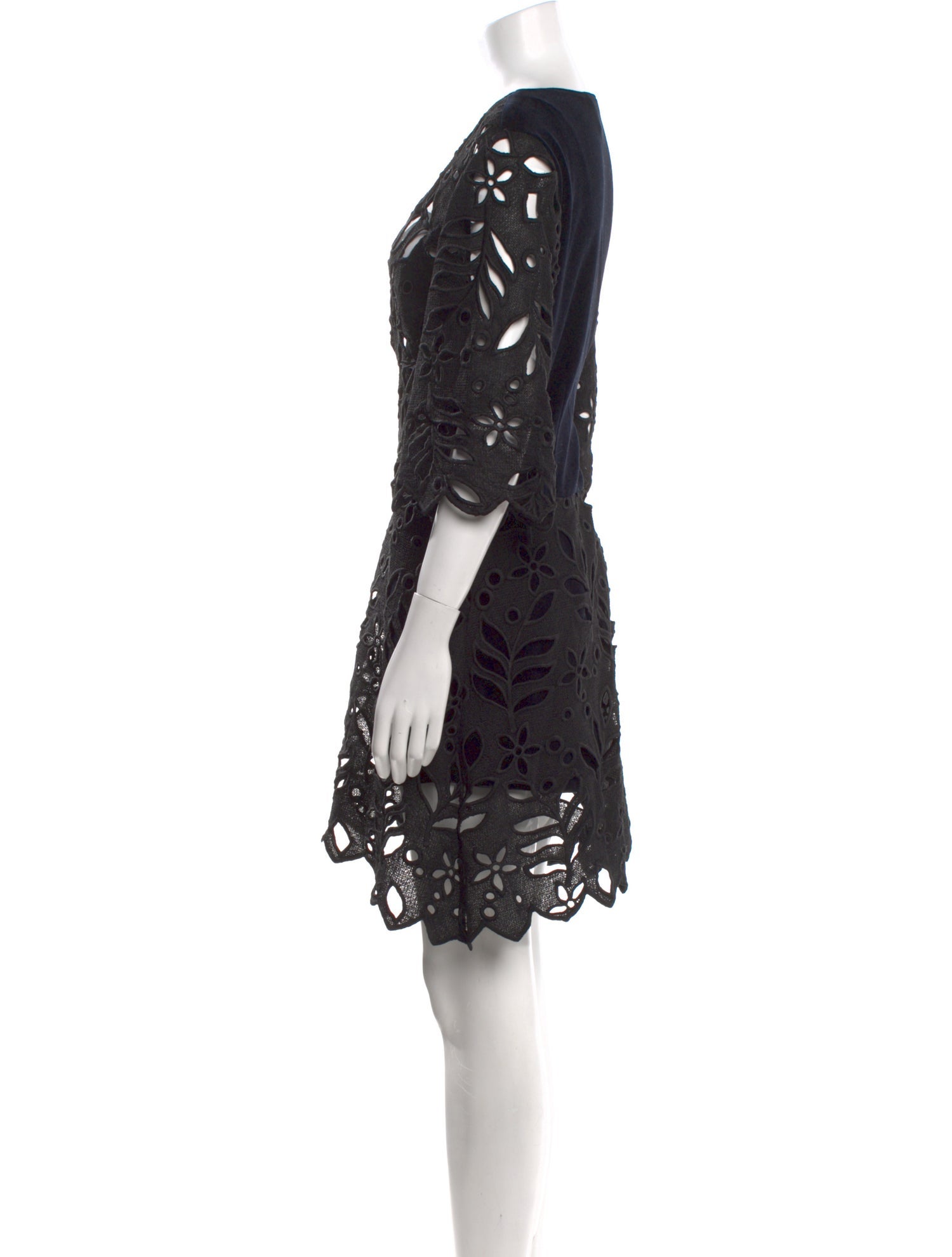 See by Chloé Lace Pattern Mini Dress