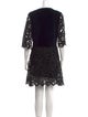 See by Chloé Lace Pattern Mini Dress
