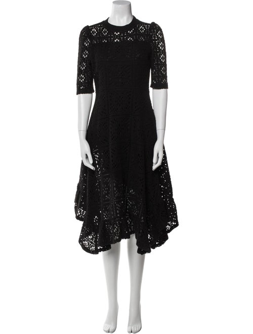 See by Chloé Lace Pattern Midi Length Dress