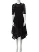 See by Chloé Lace Pattern Midi Length Dress