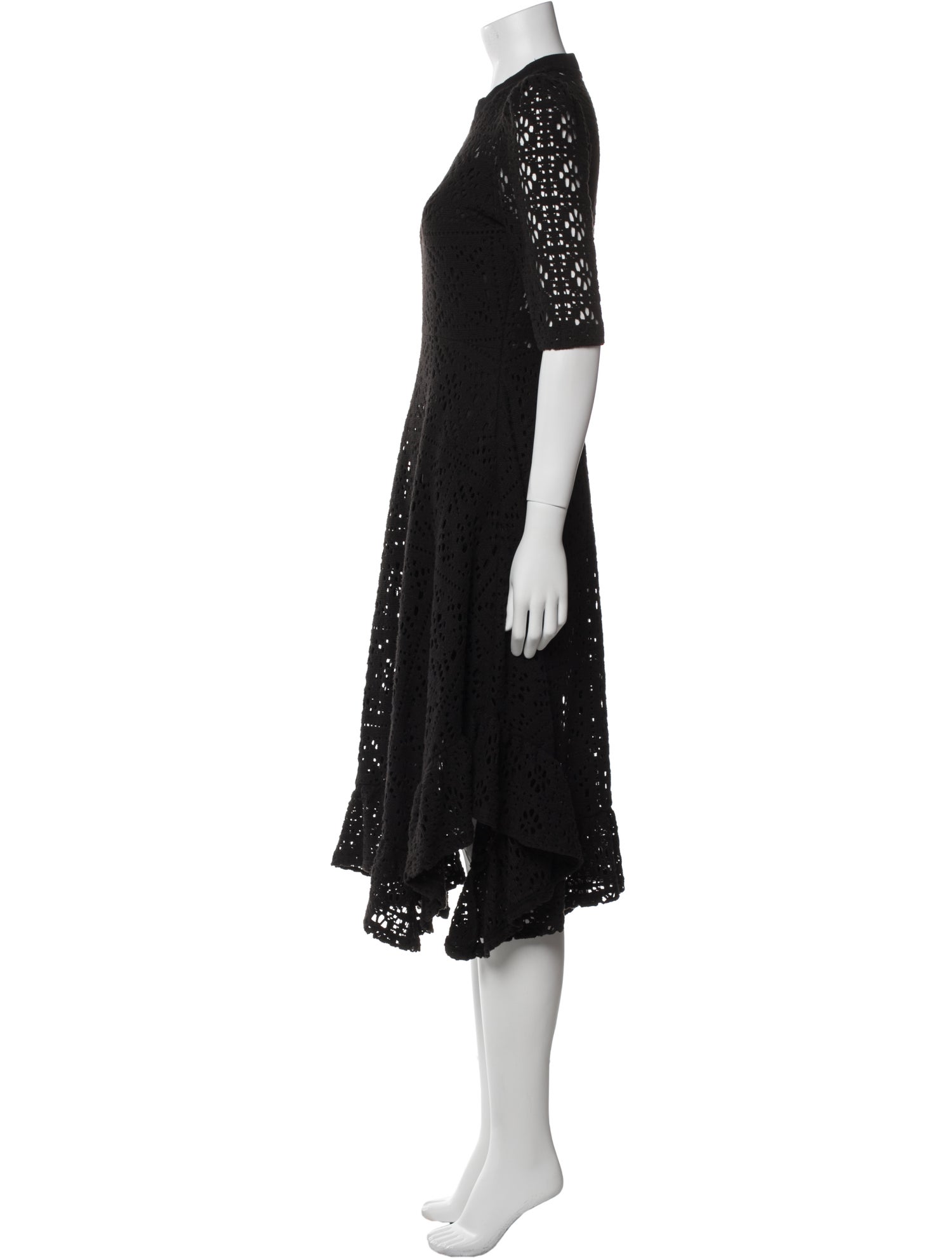 See by Chloé Lace Pattern Midi Length Dress