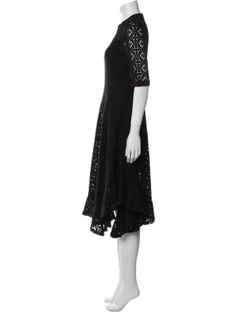 See by Chloé Lace Pattern Midi Length Dress