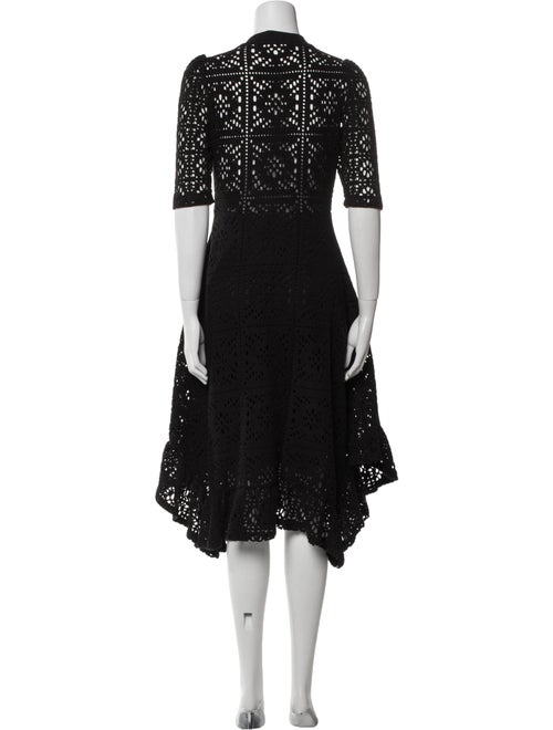 See by Chloé Lace Pattern Midi Length Dress