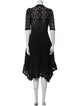 See by Chloé Lace Pattern Midi Length Dress