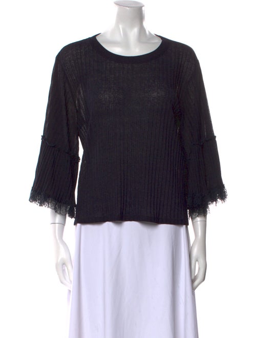 See by Chloé Scoop Neck Three-Quarter Sleeve Top