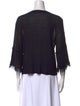 See by Chloé Scoop Neck Three-Quarter Sleeve Top