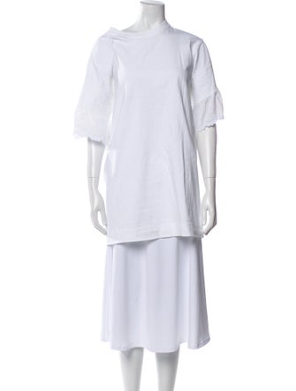 See by Chloé Bateau Neckline Mini Dress