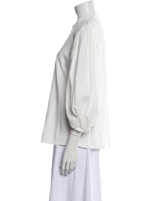 See by Chloé Mock Neck Three-Quarter Sleeve Blouse