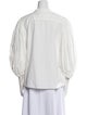 See by Chloé Mock Neck Three-Quarter Sleeve Blouse