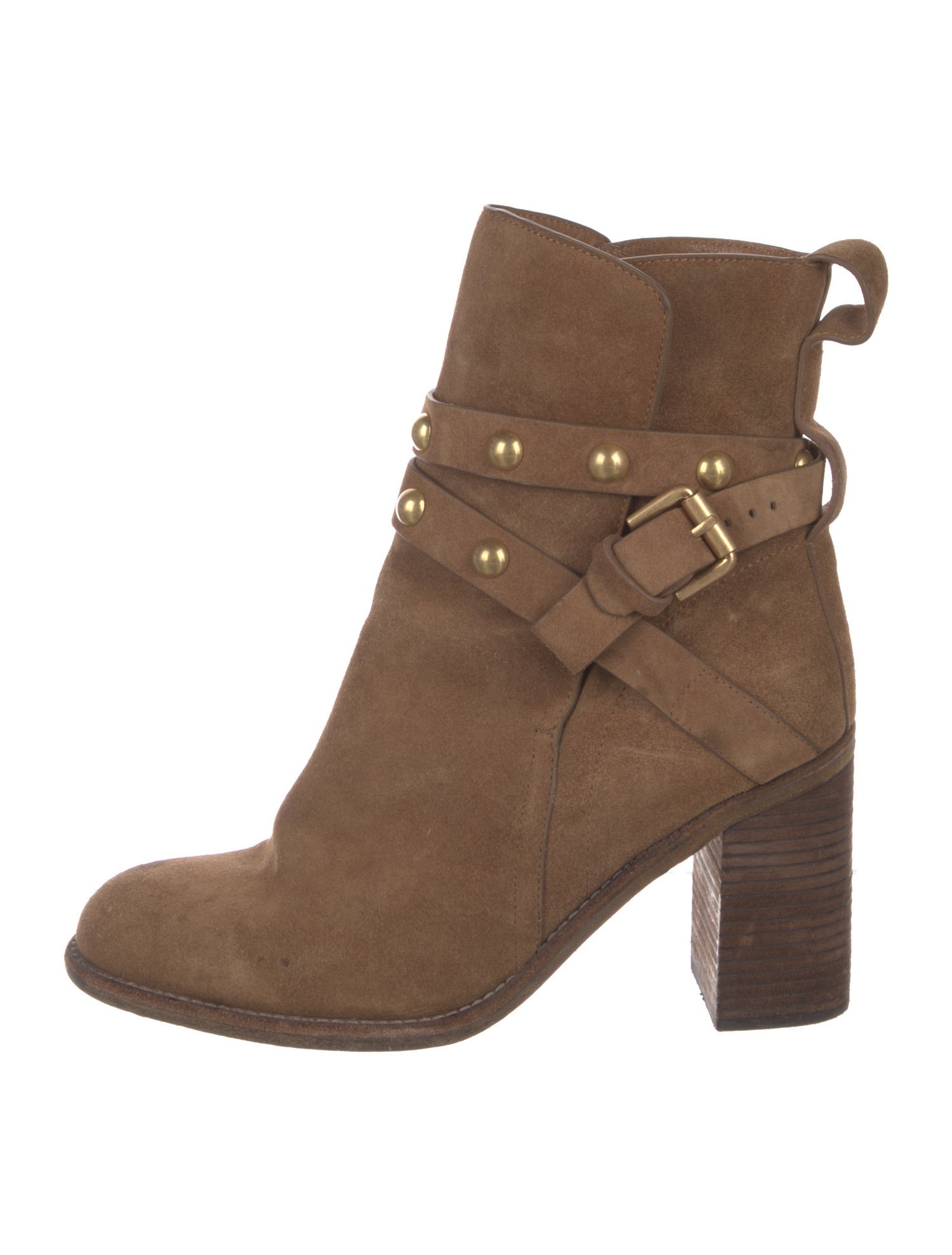 See by Chloé Suede Studded Accents Boots
