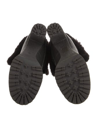 See by Chloé Suede Faux Fur Trim Lace-Up Boots