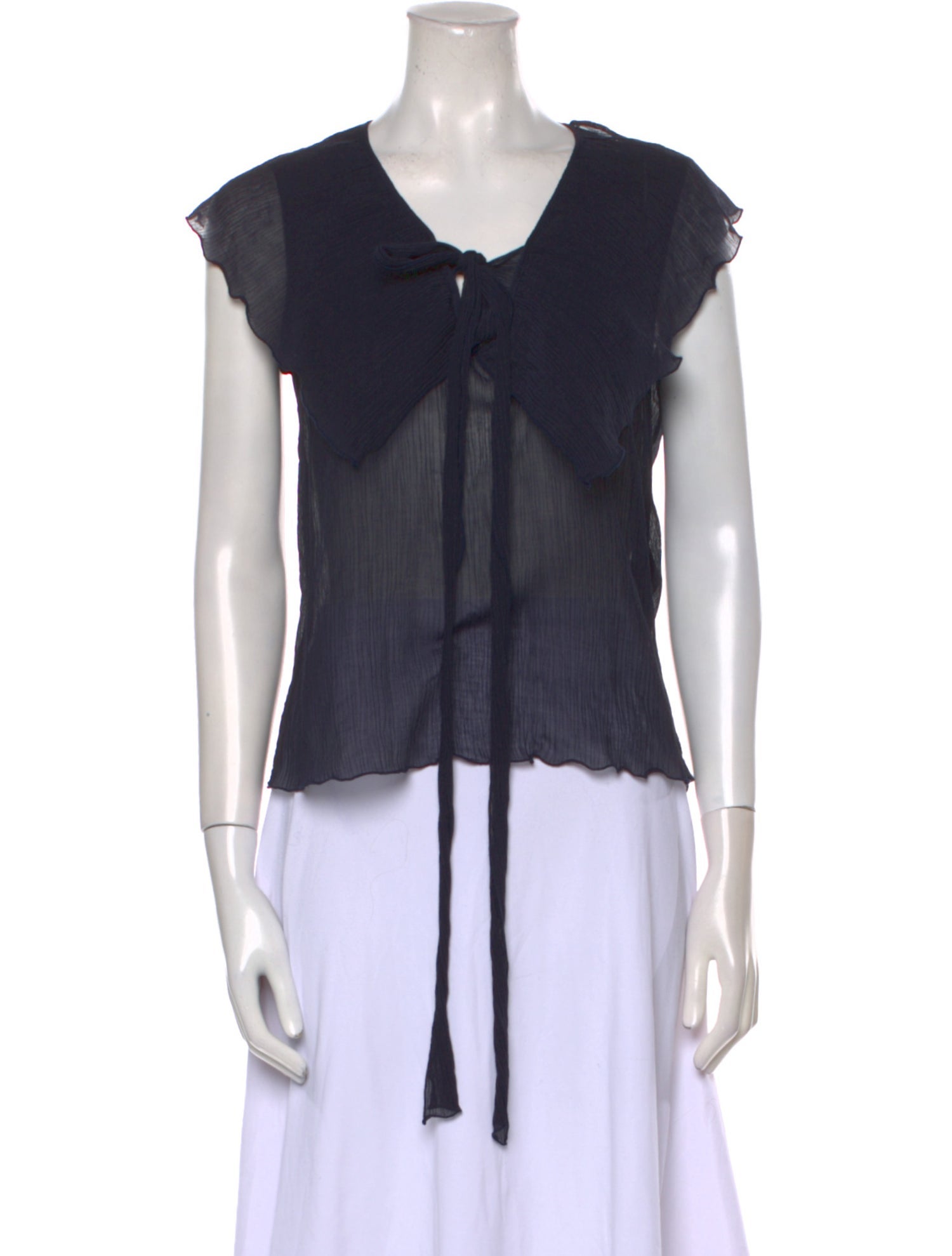 See by Chloé V-Neck Short Sleeve Blouse