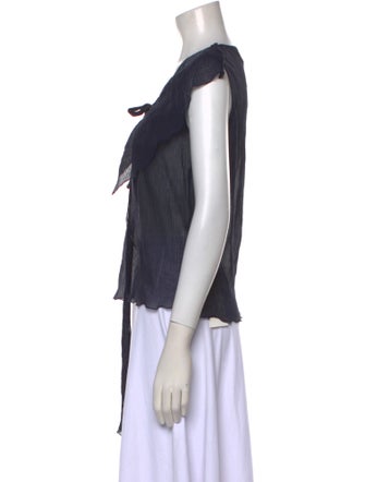 See by Chloé V-Neck Short Sleeve Blouse