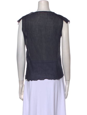 See by Chloé V-Neck Short Sleeve Blouse