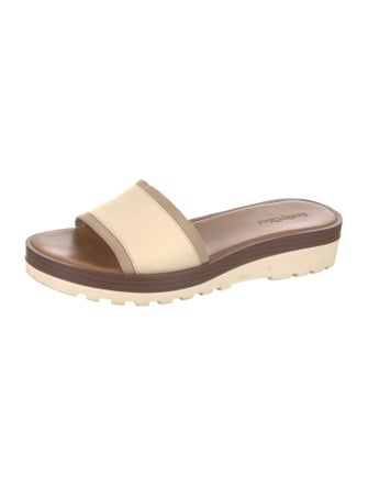 See by Chloé Leather Printed Slides