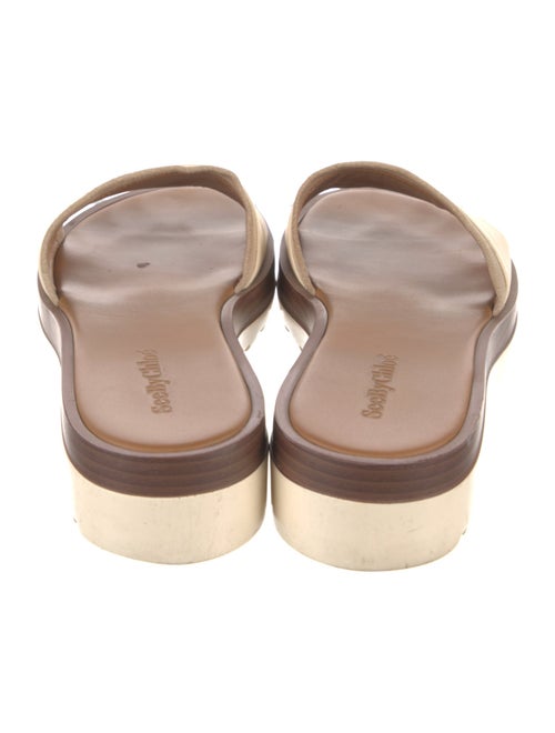 See by Chloé Leather Printed Slides