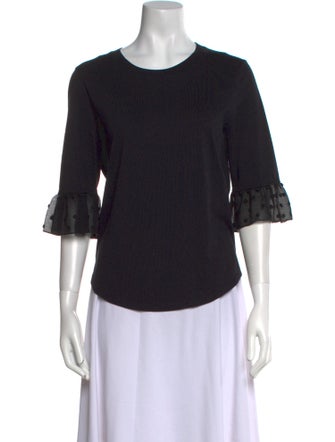 See by Chloé Scoop Neck Three-Quarter Sleeve T-Shirt