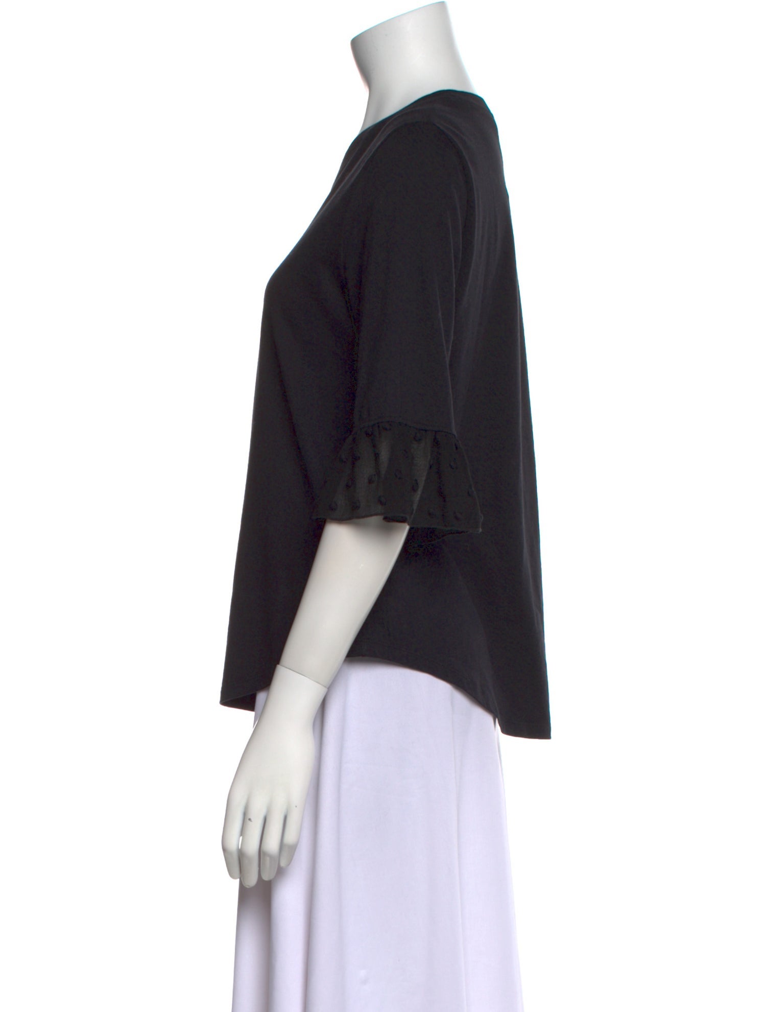 See by Chloé Scoop Neck Three-Quarter Sleeve T-Shirt