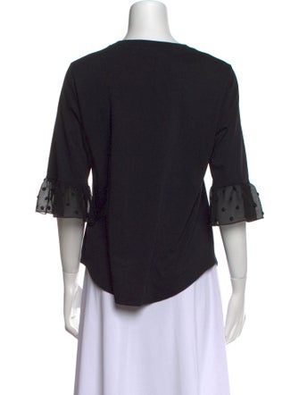 See by Chloé Scoop Neck Three-Quarter Sleeve T-Shirt