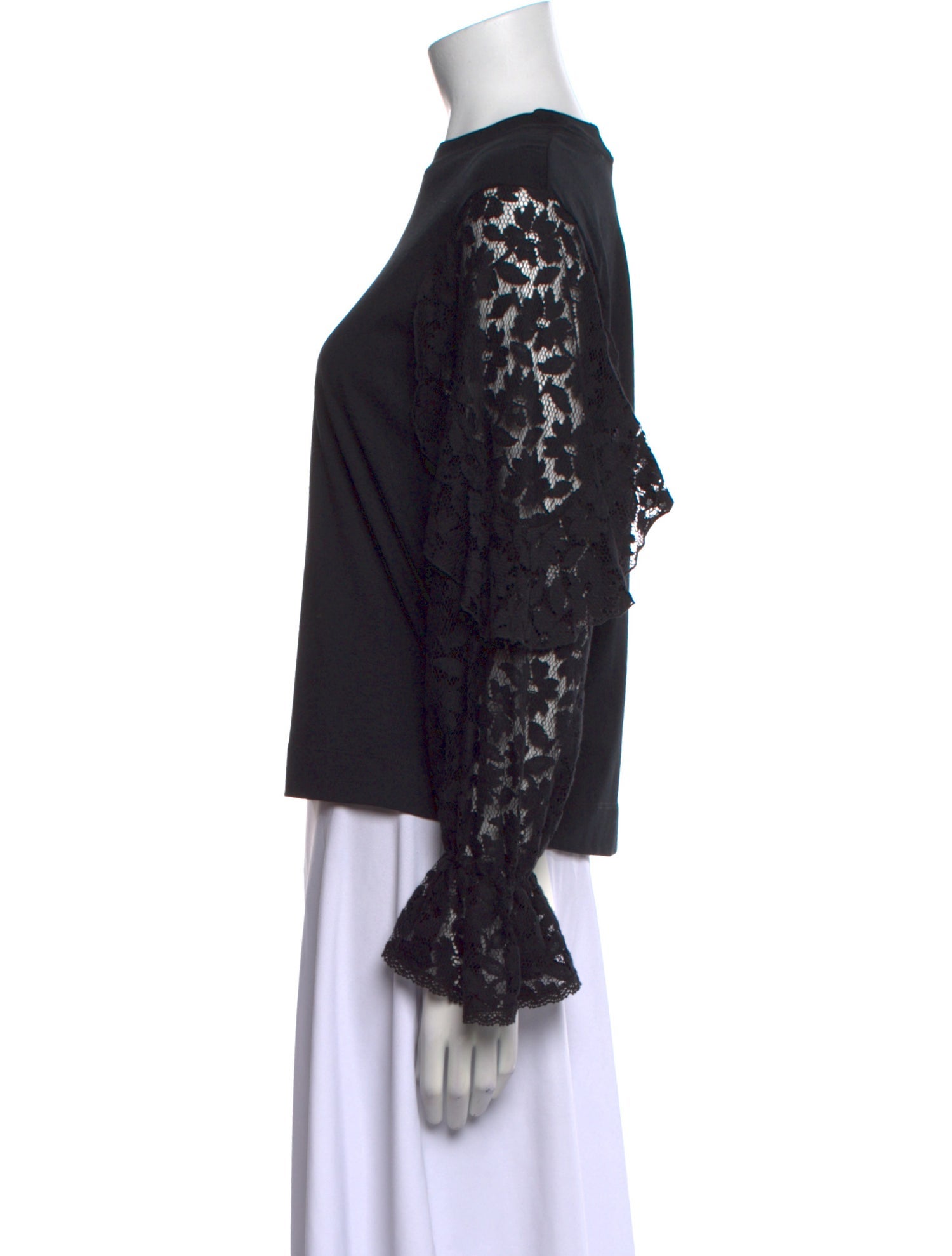 See by Chloé Crew Neck Long Sleeve Blouse