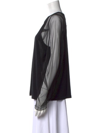 See by Chloé Crew Neck Long Sleeve Blouse