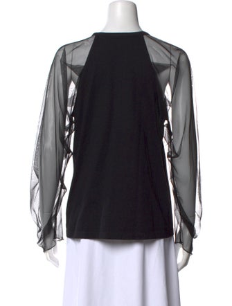 See by Chloé Crew Neck Long Sleeve Blouse
