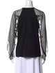 See by Chloé Crew Neck Long Sleeve Blouse