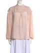 See by Chloé Mock Neck Long Sleeve Blouse