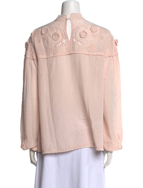 See by Chloé Mock Neck Long Sleeve Blouse