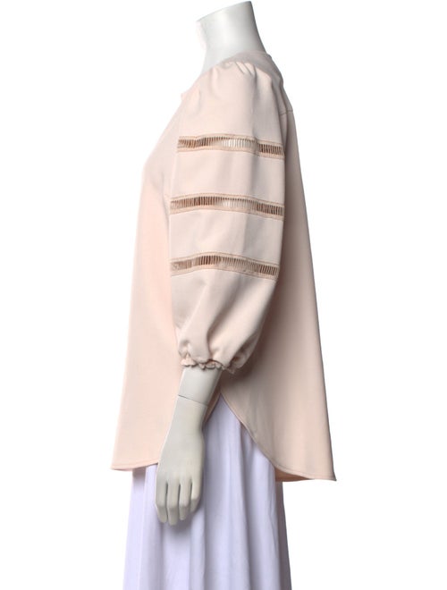 See by Chloé V-Neck Three-Quarter Sleeve Blouse