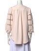 See by Chloé V-Neck Three-Quarter Sleeve Blouse