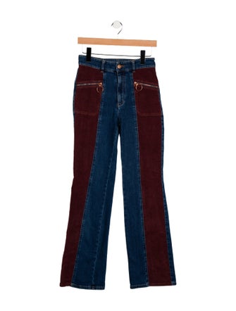 See by Chloé Mid-Rise Wide Leg Jeans